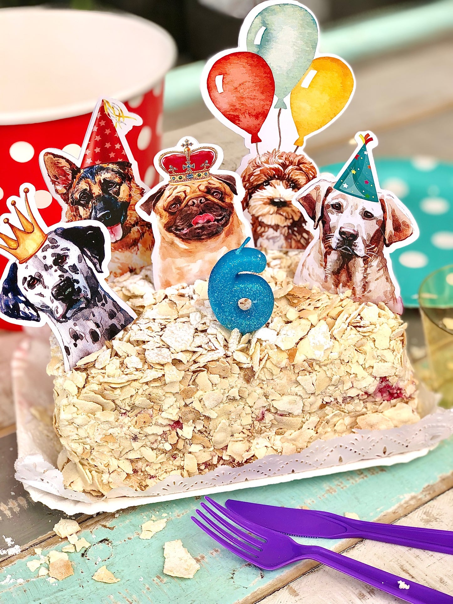 Cake Topper Birthday Dog