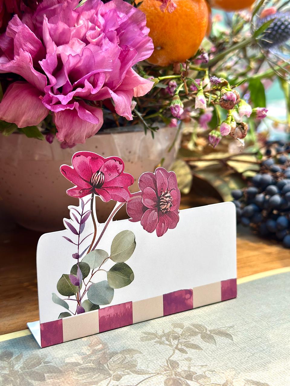Place Card Flor Lila