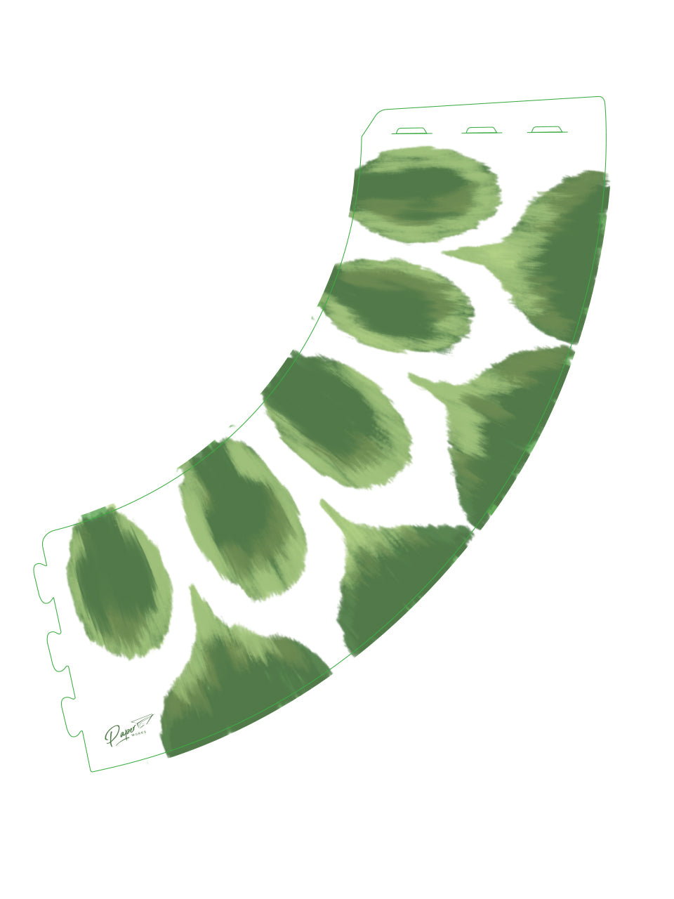 Pantalla para Lampara Paperworks Ikat Verde