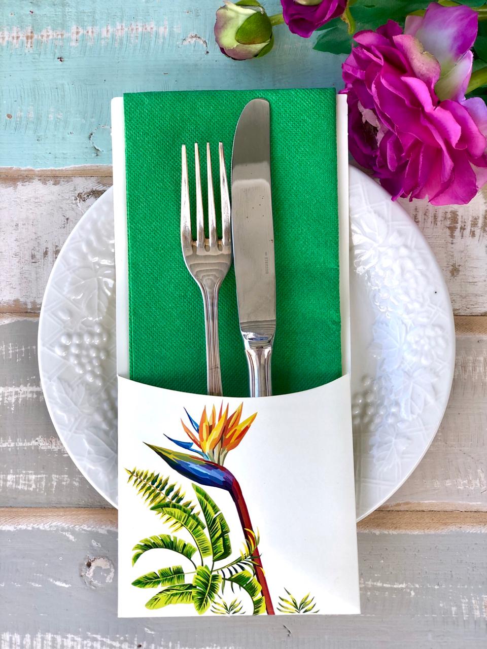 Porta Cubiertos Tropical