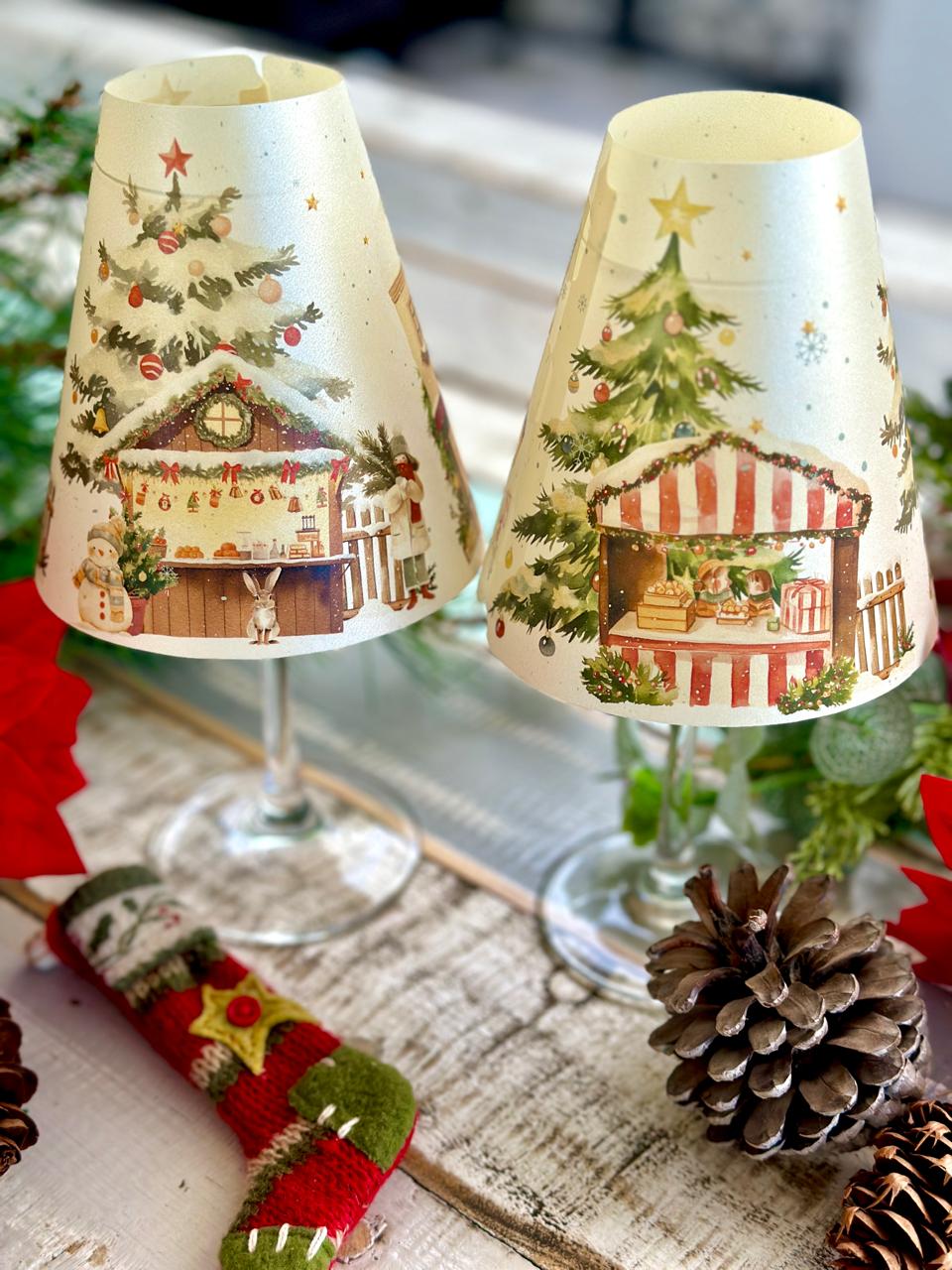 Pantalla para Copas Feria Navideña