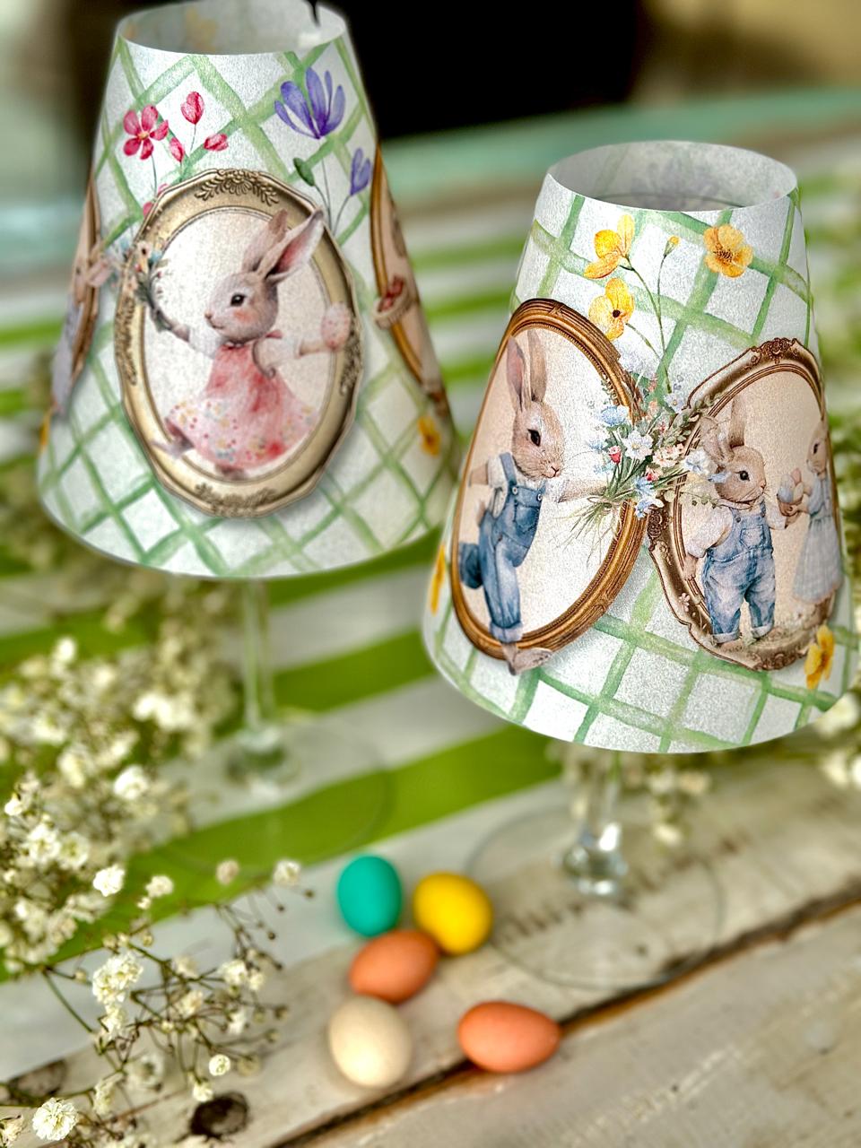 Pantalla para Copas Familia Conejo