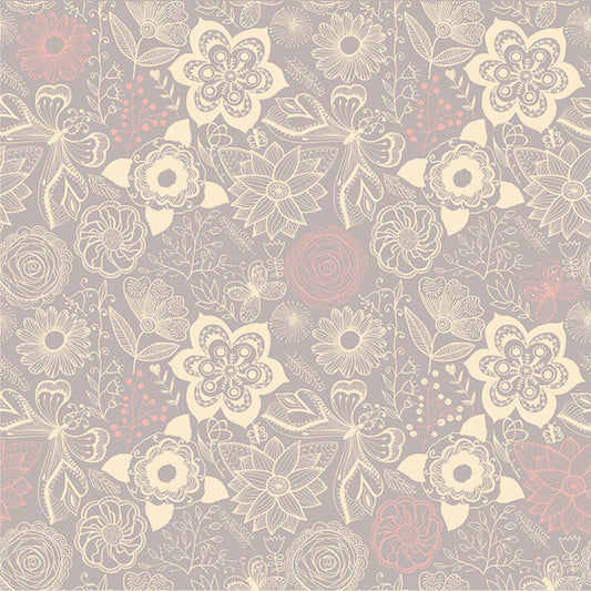 Papel Flores Lilas