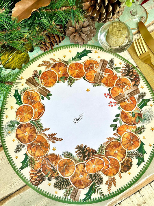 Individual Corona Naranja Canela