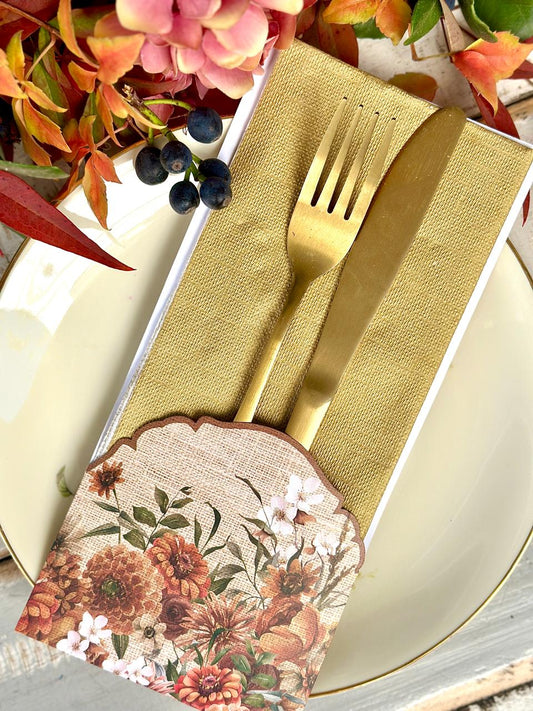 Porta Cubierto Guirnalda de Otoño