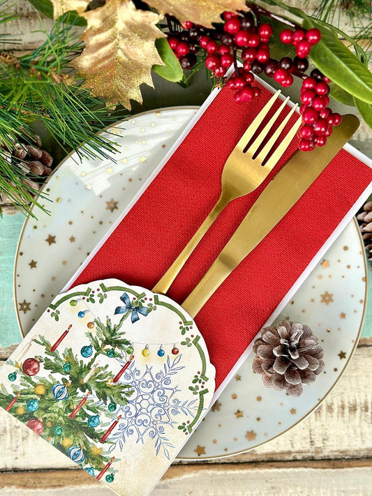 Porta Cubierto Feliz Navidad