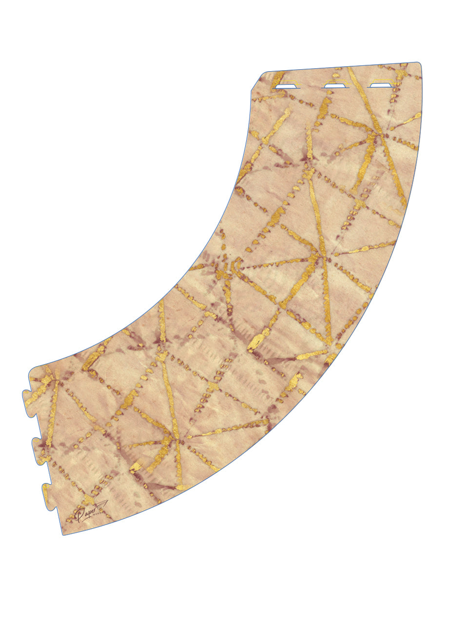 Pantalla para Lampara Paperworks Tie Dye Dorado Rosa