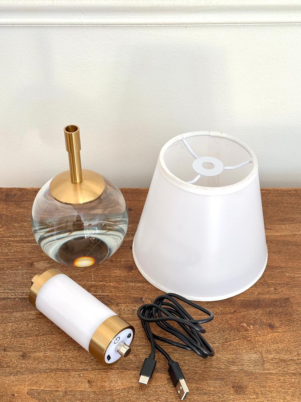 KIT Lampara Inalámbrica Nómade Cristal + 2 Pantallas