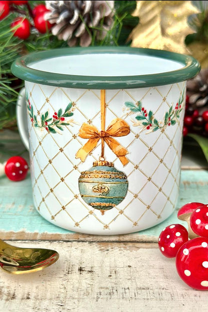 Tazón Enlozado Adornos