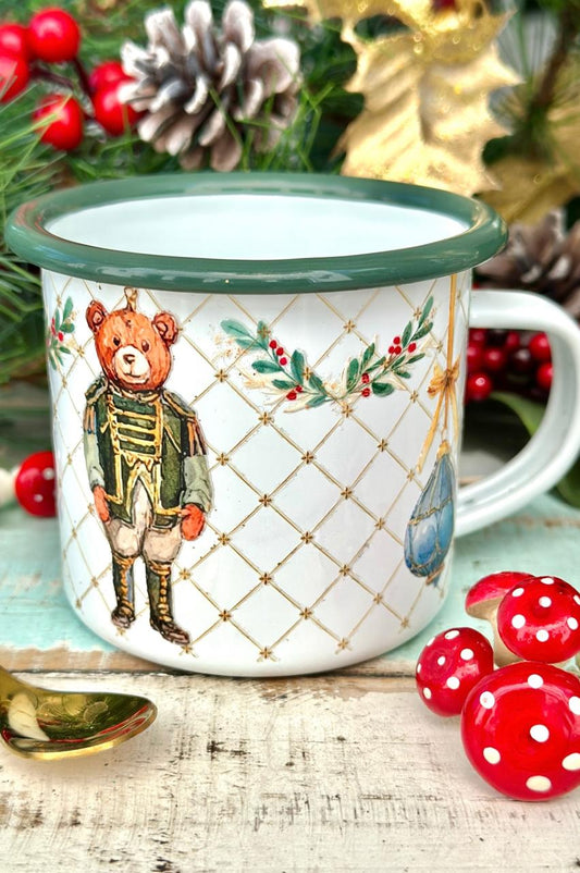 Tazón Enlozado Adornos